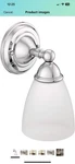 Morning YB2261CH Brantford 1-LIGHT Bathroom Vanity Fixture With Frosted Glass. Fixed Price $45.00.
