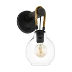 Eglo 43619A Roding 14" Tall Commercial Wall Sconce - Structured Black. Fixed Price $97.74.