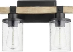 Alpine 2-LIGHT Vanity By Quorum International Noir/driftwood Finish. Fixed Price $202.99.
