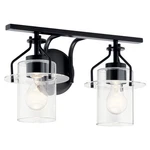 Kichler 55078 Everett 2 Light 16"W Bathroom Vanity - Black. Fixed Price $60.50.