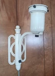 Vtg Art Deco Wall Sconce Lamp Light Utility Illuminating Co. Oakland Ca Cream. Fixed Price $39.97.