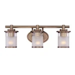 Designers Fountain Essense Light Vanity, Old Satin Brass 6693-OSB. Fixed Price $159.99.