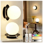 Lohas Led Battery Operated Wall Sconce Set Of 2, 2-IN-1 6.9IN, Black. Fixed Price $82.77.