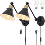 Trlife Wall Plug In, Dimmable Sconces Swing Arm Lights With. Fixed Price $77.63.