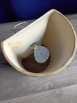 9.5" Justice Design Group 1999 Ceramic Wall Sconce Tierra Tan Slate Vintage. Fixed Price $59.90.