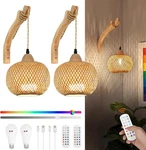 Frideko Boho Rechargeable Battery Operated Wall Sconces Set Of Two With Remote,. Fixed Price $69.99.