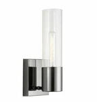 Capital Lighting Logan 632611BC Black Chrome 1-LIGHT 14" Bathroom Sconce. Fixed Price $26.97.
