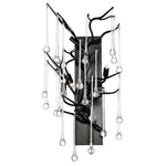 Black Three Light Wall Sconce From The Anita Collection. Fixed Price $334.00.