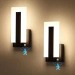 Joosenhouse Wall Sconces Set Of Two Hardwired, Black Motion Sensor Light In. Fixed Price $117.60.