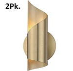 2PK. Mitzi Evie Wall Sconce, 1-LIGHT Led 4 Watts, Aged Brass Almost Gold Looking. Fixed Price $111.99.