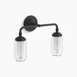 Kohler 72582-BLL Artifacts Two-light Sconce Matte Black. Fixed Price $180.49.
