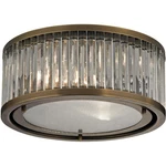 Atlas Lighting & Home CL11476-BS Linden Manor Flush Mount Aged Brass. Fixed Price $298.50.