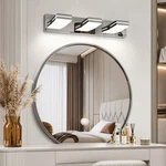 24 Inch Modern Chrome Vanity 3 Lights Bathroom Mirror Wall Sconce Fixture. Fixed Price $61.99.