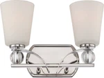 Nuvo 60/5492 - Connie Light 14.5" Wide Bathroom Vanity Nickel Finish. Fixed Price $99.99.