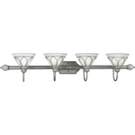 Progress Lighting P3252-44 4-LIGHT Fixture With Etched Alabaster Style Glass. Fixed Price $136.19.