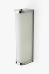 Waterworks Oriel Ii Wall Mounted Single Arm Sconce, Glass Shade, Chrome. Fixed Price $1783.00.