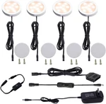 Aiboo Under Cabinet Led Puck Lights Kit With Touch Dimming Switch For Ambiance. Fixed Price $31.87.