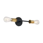 Nuvo Lighting Ryder Vanity, Black/brushed Brass 60-7342. Fixed Price $76.99.