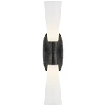 Utopia Large Double Bath Sconce By Visual Comfort & Co. Us Kw 2048AI-WG. Fixed Price $640.00.