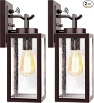 Muyi By Verron 2 Packs Dusk To Dawn Outdoor Wall Lantern Oil-rubbed Bronze. Fixed Price $44.81.
