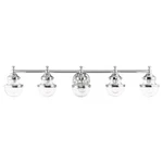 Livex Oldwick Light Vanity Sconce, Polished Chrome/hand Blown Clear 17415-05. Fixed Price $509.96.
