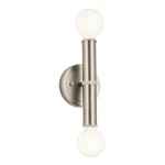 Kichler 55159 Torche 2 Light 10" Tall Wall Sconce - Nickel. Fixed Price $119.99.