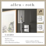 Allen + Roth Casado 3.875" Chrome Led Wall Hardwired Or Plug-in Sconce New!. Fixed Price $39.15.