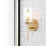 Jonathan Y Juno 13 In. 1-LIGHT Brass Gold Farmhouse Industrial Led Wall Sconce. Fixed Price $14.95.