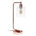 Creekwood Home Vintage Vantage 18.8" Curved Arm Desk Lamp With Glass Shade. Fixed Price $31.44.