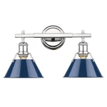 Golden Lighting Orwell Bath Vanity, Chrome/navy 3306-BA2CH-NVY. Fixed Price $239.99.