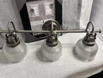 Progress Lighting Archie 3-LIGHT Bath Vanity Venetian Bronze. Fixed Price $60.00.