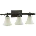 Quorum Aspen Vanity Light, Oiled Bronze 5077-3-86. Fixed Price $54.99.