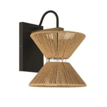 Craftmade Serena Light Wall Sconce, Black/walnut/smoked Clear 58561-FBWAL. Fixed Price $136.00.