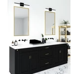Kuzco Vega Minor 24" Led Vanity, Black/white Acrylic Diffuser VL18224-BK. Fixed Price $110.00.