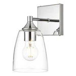 Living District Gianni 1-LIGHT Iron & Glass Bath Sconce Chrome/clear. Fixed Price $41.74.