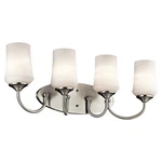 Kichler 45571 Nickel Aubrey 29"W 4-LIGHT Bathroom Vanity. Fixed Price $209.97.