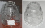 Litex Industries Clear Glass Floral Swirls Design Light Shade Sconce Replacement. Fixed Price $5.94.