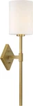 Destin Vintage Mid-century Modern White Opal Glass Wall Sconce Warm Brass. Fixed Price $296.99.