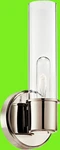 Kichler Aviv 1-LIGHT Wall Sconce Light, Brushed Nickel W/ Clear Glass -13" X 5.5. Fixed Price $39.90.