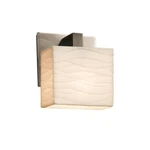 Justice Porcelina Modular Light Wall Sconce, Nickel PNA-8931-55-WAVE-NCKL. Fixed Price $248.00.