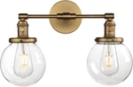 Antique Vintage Double Wall Sconces With Clear Glass Globe For Home Decor. Fixed Price $166.99.