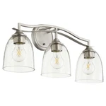 Quorum International 5027-3-2 Nickel/clear Jardin 3-LIGHT 22"W Vanity. Fixed Price $126.00.