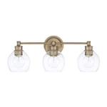Capital Lighting Mid-century Vanity, Aged Brass 121131AD-426. Fixed Price $227.20.