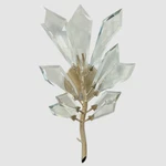 John Richard Gold Brass Clear Cut Crystal Gotta Single Light Wall Sconce. Fixed Price $280.79.