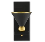 Currey And Company Wall Lights Moderne Black Sconce. Fixed Price $145.00.