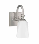 Signature Hardware Antonia 427950 1-LIGHT 5"W Bathroom Sconce W/frosted Glass. Fixed Price $59.97.