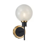 Artcraft Gem Light Sconce, Black/brushed Brass/blizzard - AC11871SW. Fixed Price $120.00.