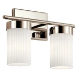 Kichler 55111 Ciona 2 Light 15"W Bathroom Vanity - Nickel. Fixed Price $239.99.