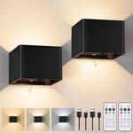 Yochoice Motion Sensor Wall Sconces With Remote Control, 6000MAH Black Wirele.... Fixed Price $37.57.