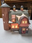 Dickens Collectibles Classic Series 1996 Lighted Holiday Barn House-lights Up. Fixed Price $36.99.
